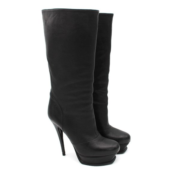 Yves Saint Laurent Shoes - Yves Saint Laurent Black Heeled Boots
